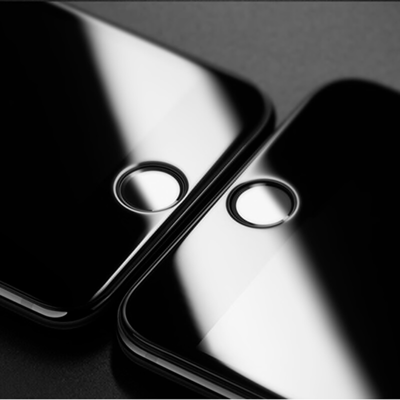 3x Picasee kaljeno steklo 3D z okvirjem za Apple iPhone 6/6S – črno – 2+1 brezplačno