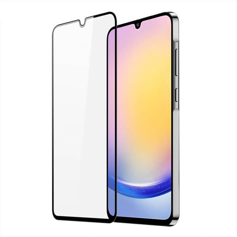 Picasee zaščitno kaljeno steklo 3D z okvirjem za Samsung Galaxy A25 A256B 5G – črno