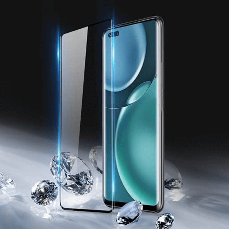 3x Picasee ukrivljeno zaščitno steklo 3D za Honor Magic6 Pro – črno – 2+1 brezplačno