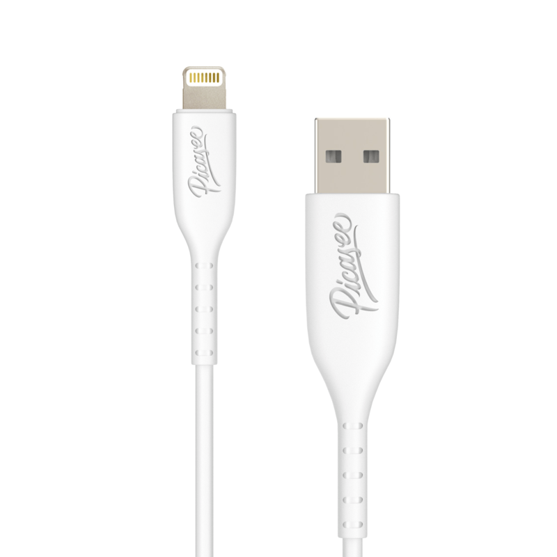 Picasee USB Kabel Lightning - USB 2.0 - Bela