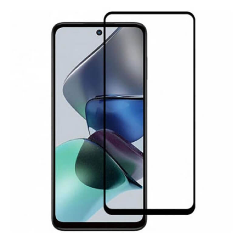 Picasee zaščitno kaljeno steklo 3D z okvirjem za Motorola Moto G14 – črno