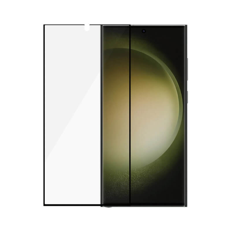 Picasee zaščitno kaljeno steklo 3D z okvirjem za Samsung Galaxy S24 Ultra S928B 5G – črno