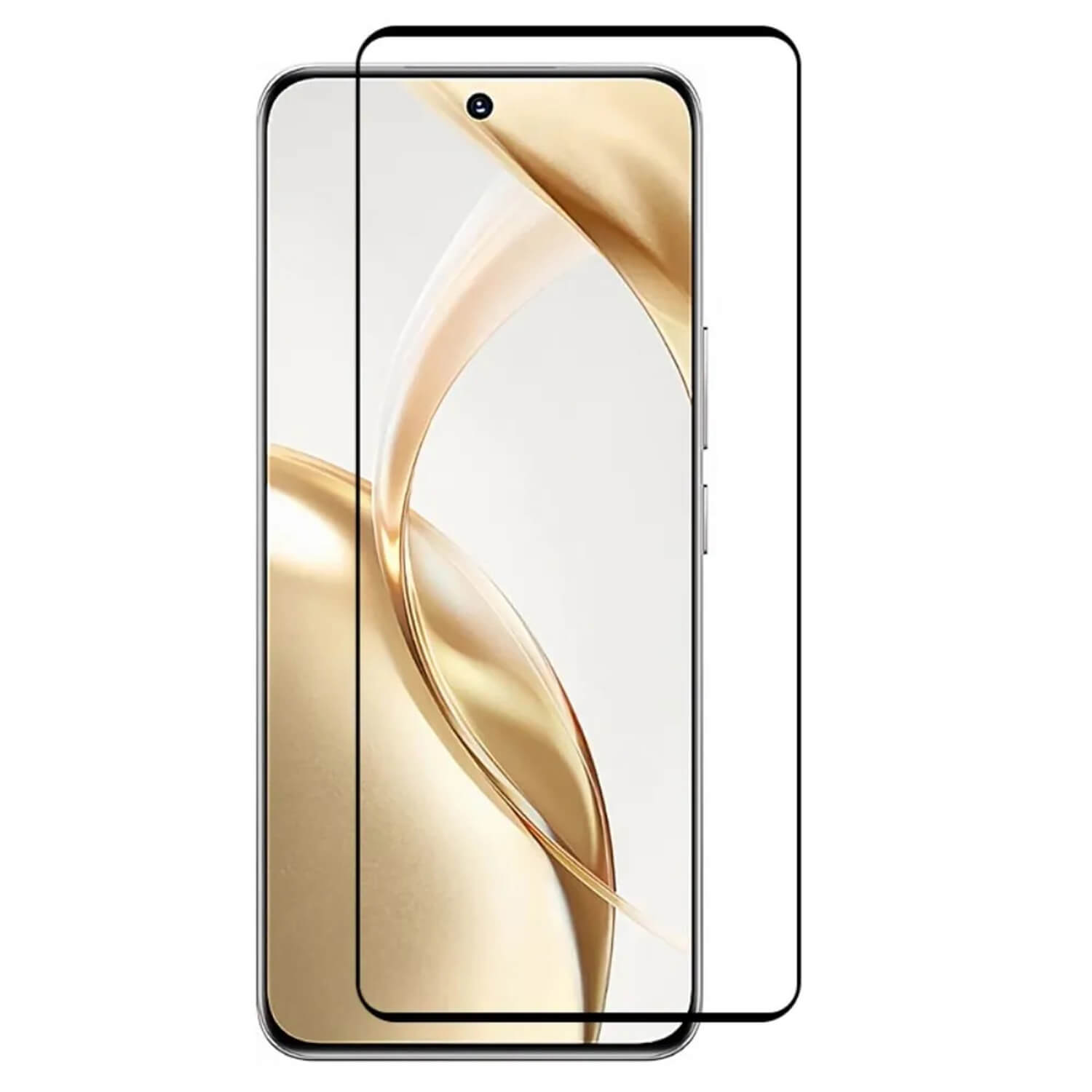 3x Picasee kaljeno steklo 3D z okvirjem za Honor 200 5G – črno – 2+1 brezplačno